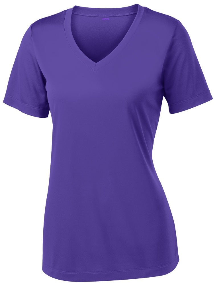 Opna Women's Short Sleeve Moisture Wicking Athletic Shirts Purple - Image 1